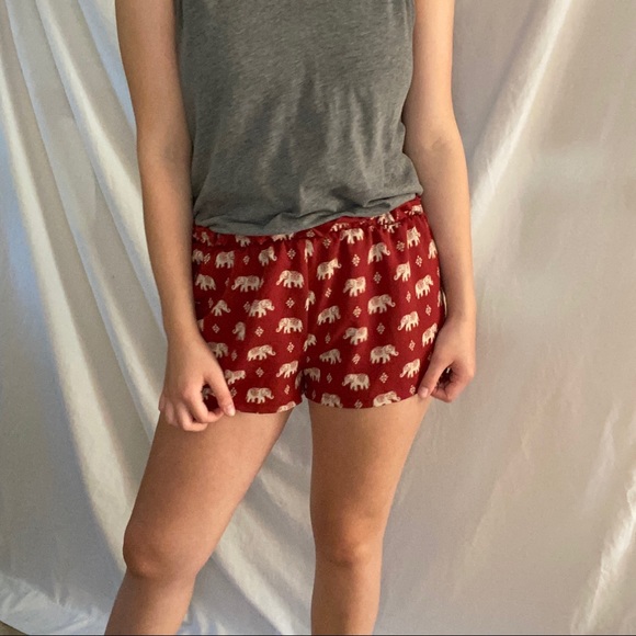 Forever 21 Red Elephant Shorts - Picture 2 of 5